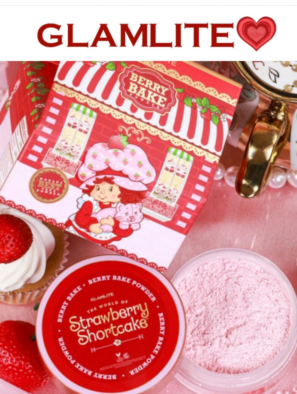 Glamlite X Strawberry Shortcake Bake & Set Powder